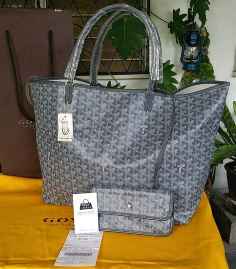 goyard tote gray